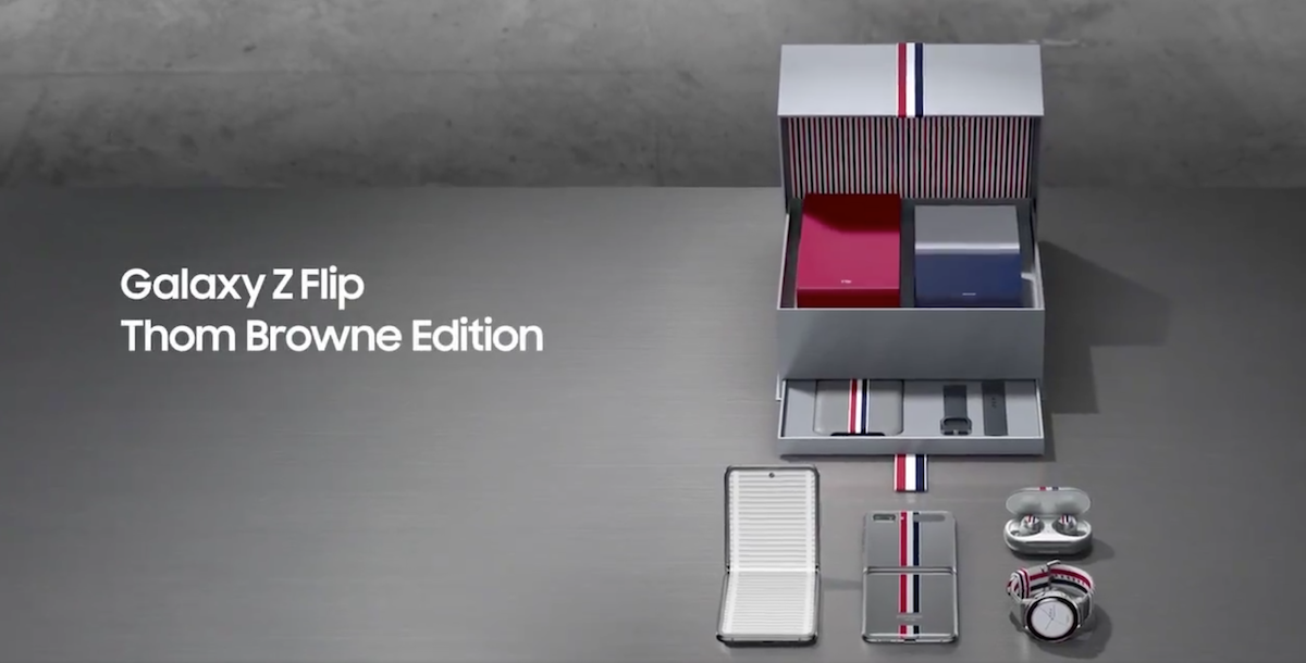galaxy z flip thom browne edition