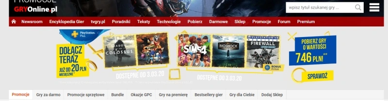 playstation plus ps plus marzec 2020 shadow of the colossus sonic force 