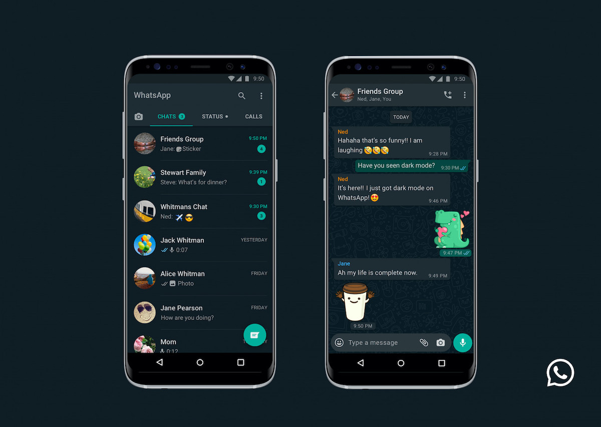 WhatsApp Dark Mode Android 
