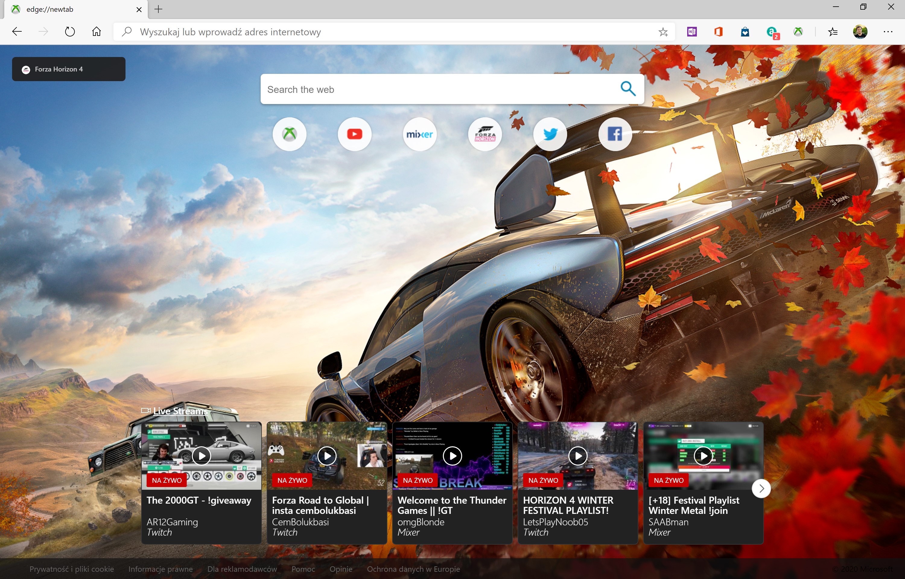 xbox new tab 
