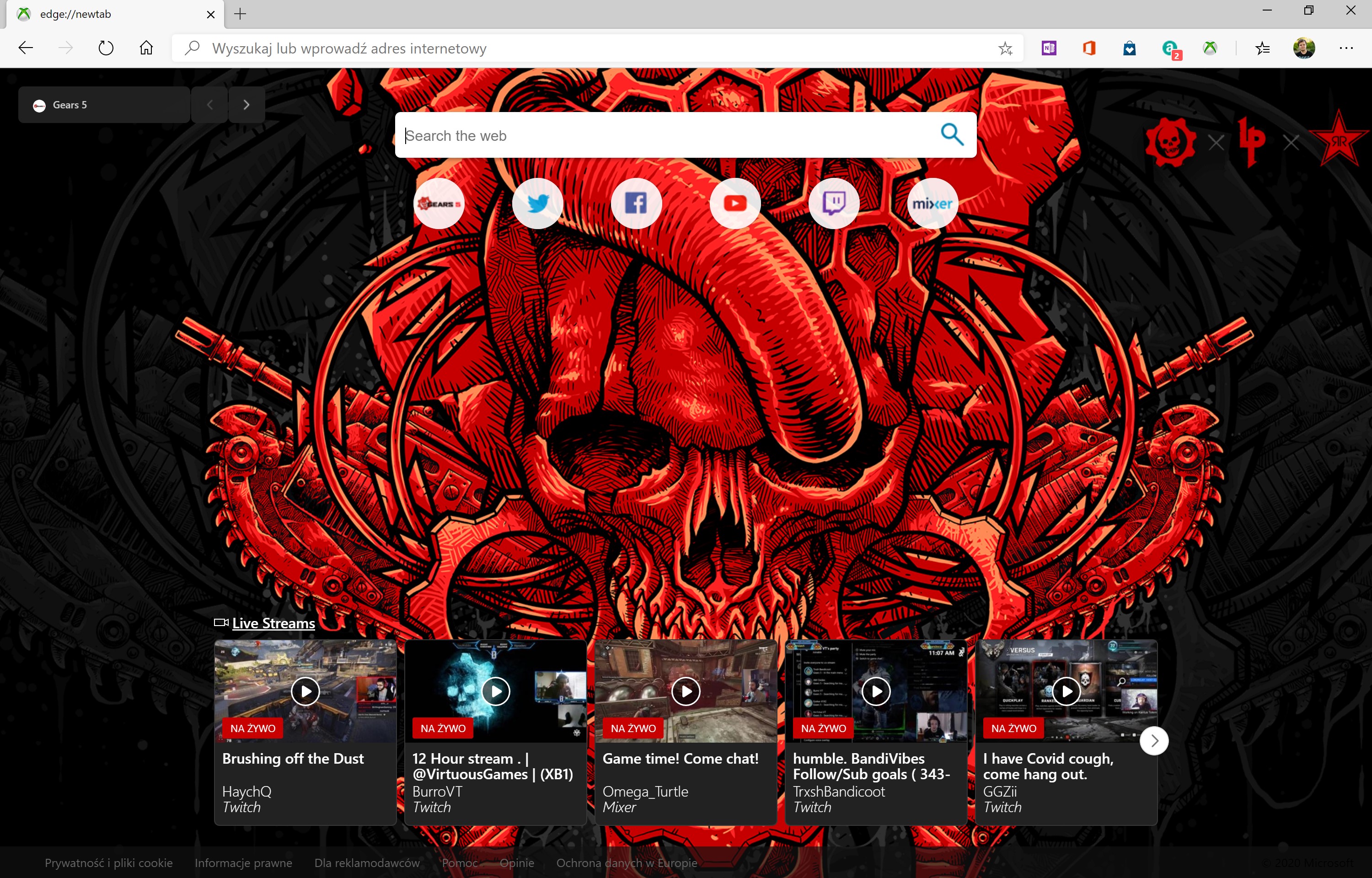 xbox new tab 