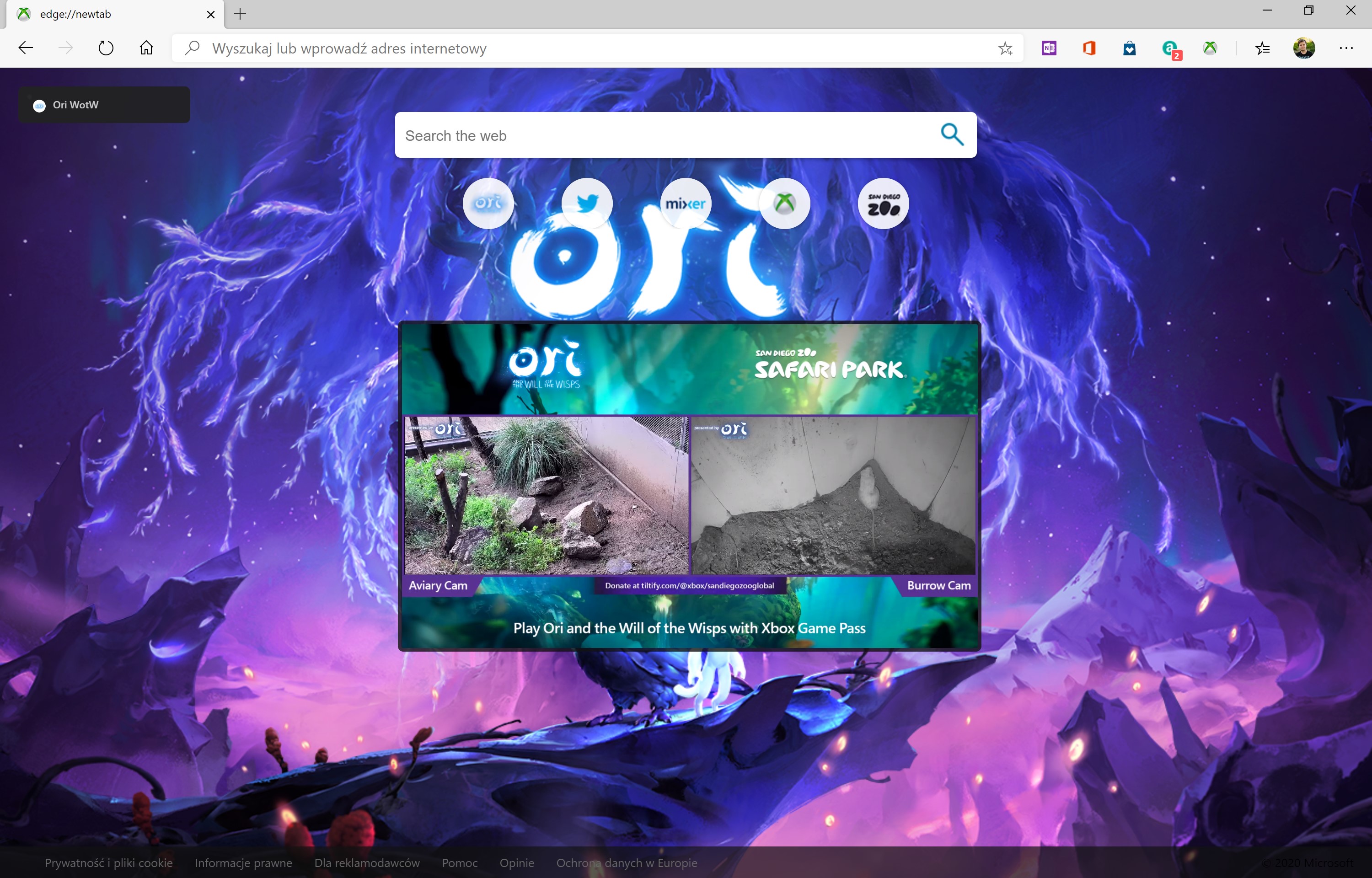 xbox new tab 
