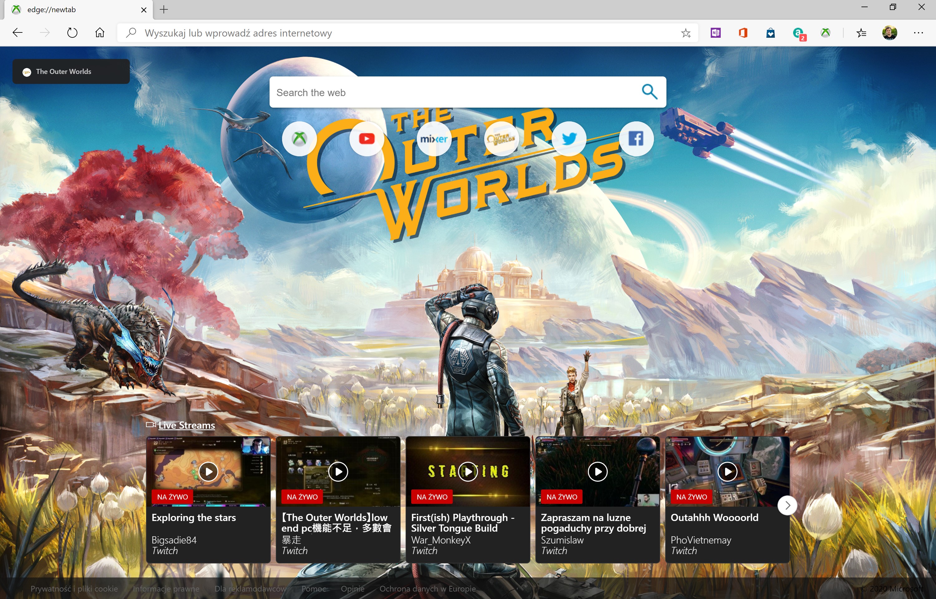 xbox new tab 