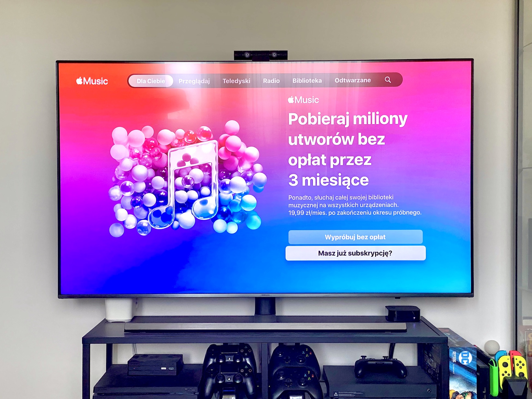apple music samsung smart tv aplikacja