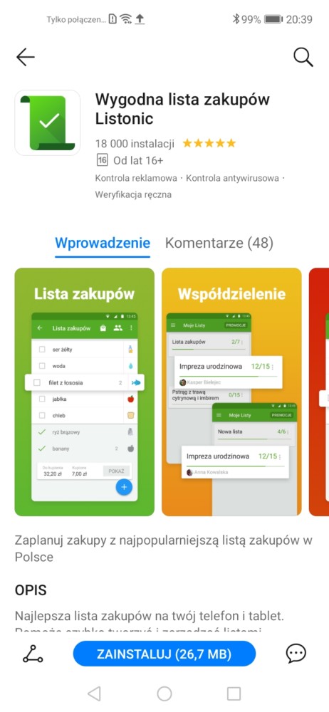 huawei appgallery listonic 