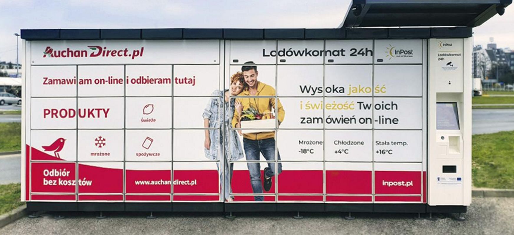 Lodówkomaty Auchan Direct i Inpost