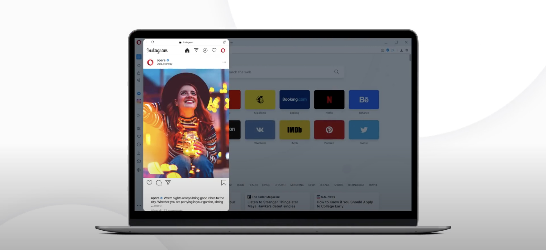 Opera 68 i Instagram zgraną parą. Wygodniej też zarządzać kartami