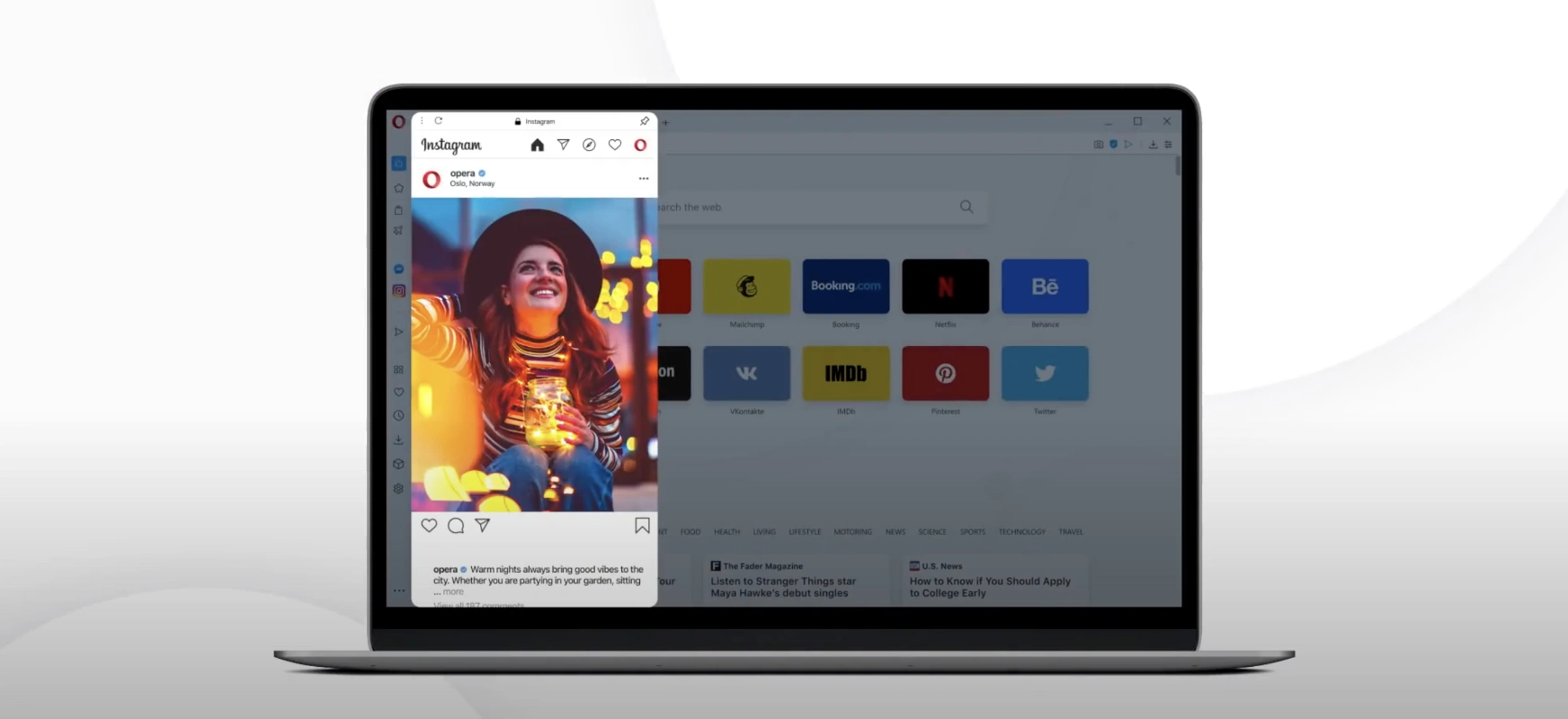 Opera 68 i Instagram zgraną parą. Wygodniej też zarządzać kartami
