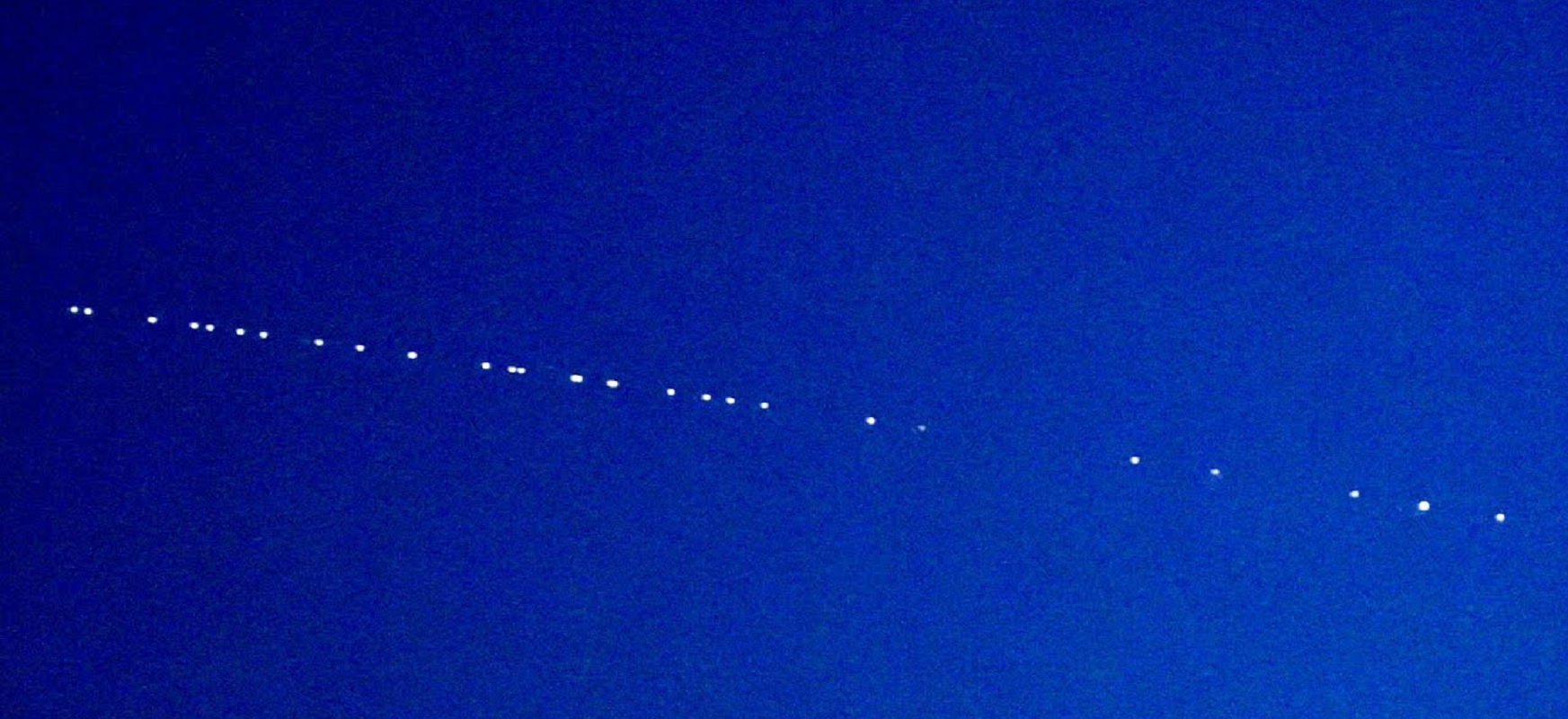 Starlink przelot nad polską