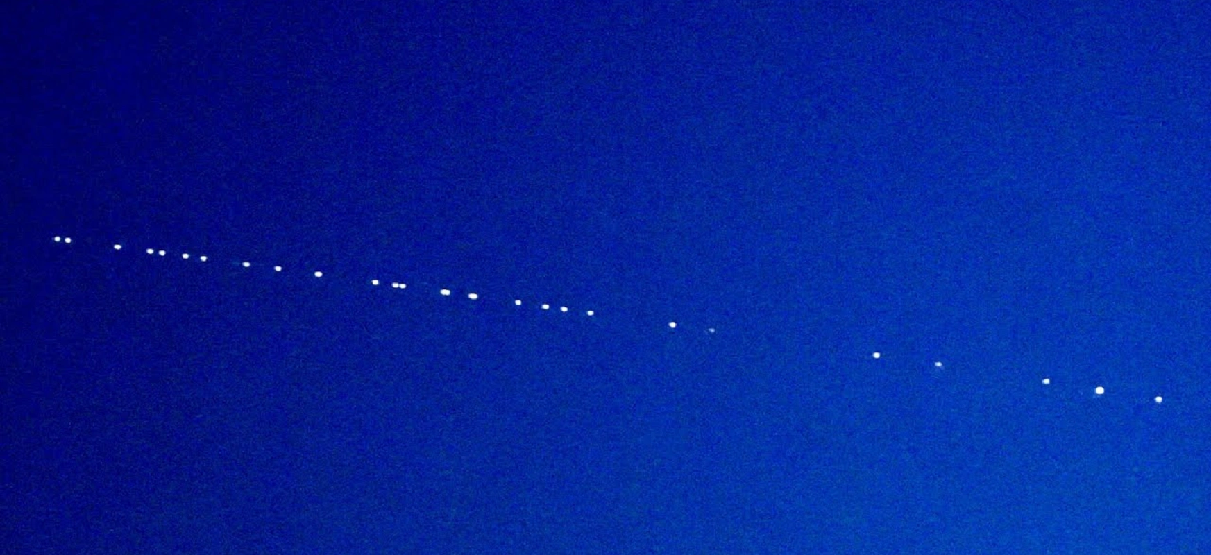 Starlink przelot nad polską