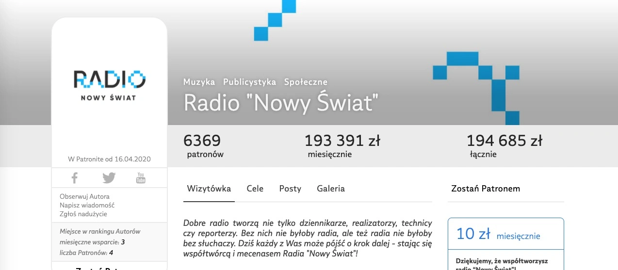 Byli dziennikarze Trójki zakładają Radio Nowy Świat. Idą jak burza na Patronie class="wp-image-1129240"