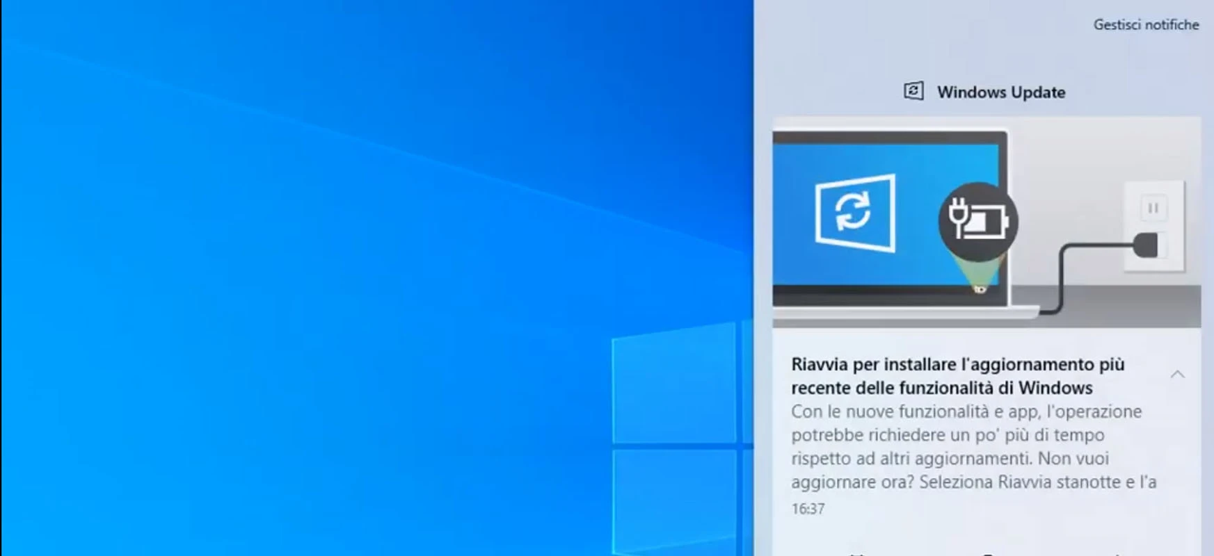windows 10 2004 aktualizacja powiadomienie