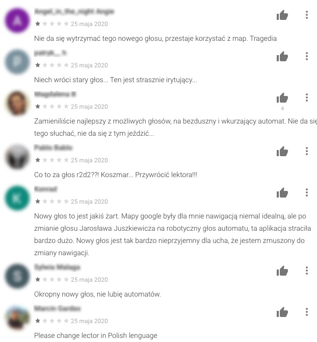 Nawigacja w Mapach Google z nowym głosem. Robot zastąpił człowieka class="wp-image-1153414" 