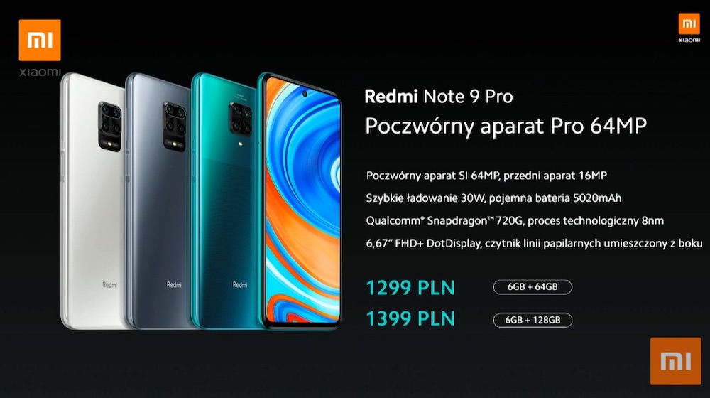 xiaomi redmi note 9 1 pro cena 