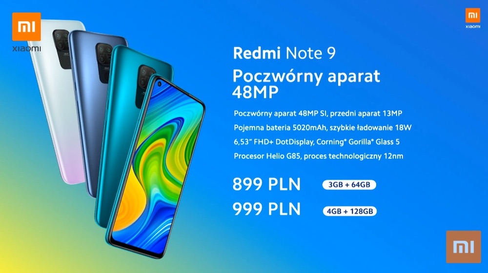 xiaomi redmi note 9 2 cena 