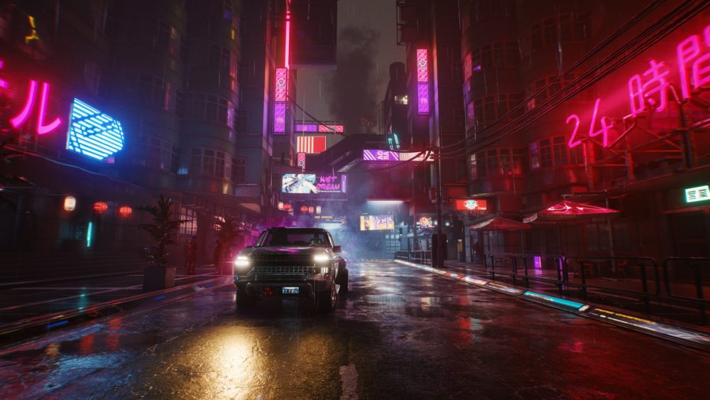 cyberpunk 2077 gameplay screenshot 7 its good to be in town class="wp-image-1196473"