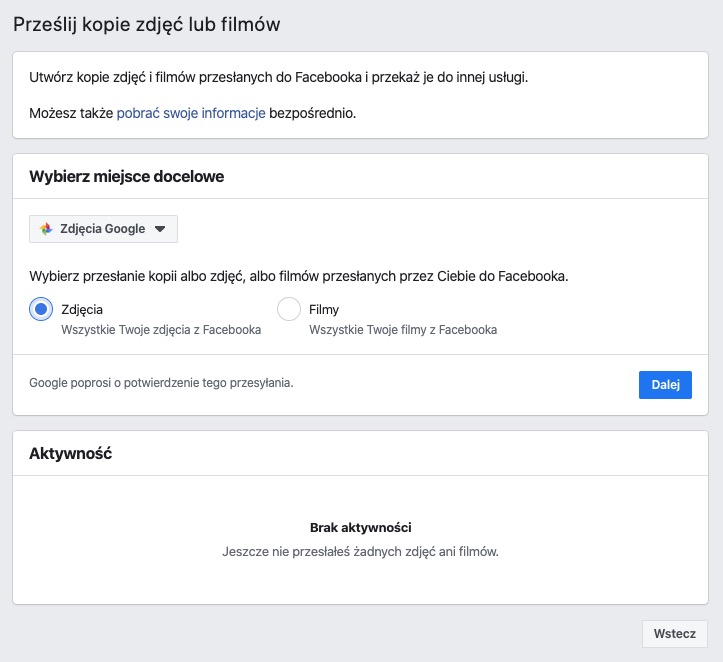 Facebook eksport zdjęć do Zdjęcia Google class="wp-image-1160914" 