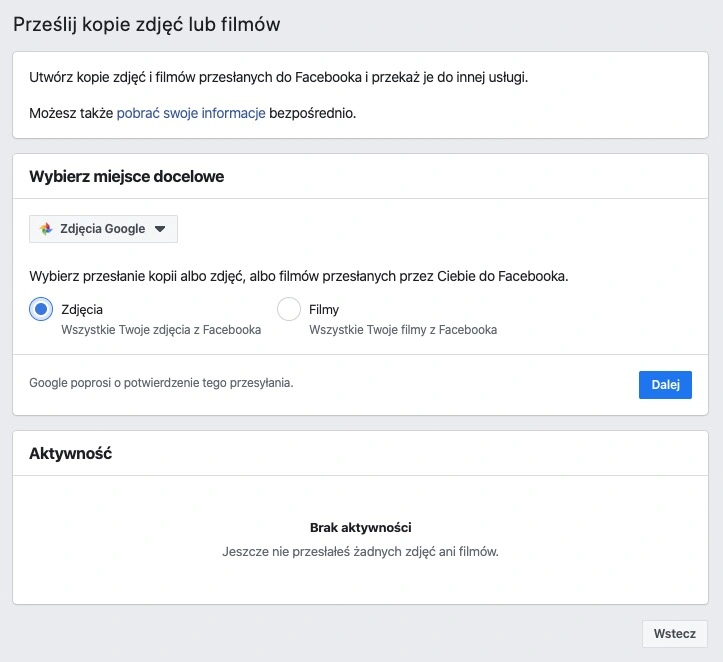 Facebook eksport zdjęć do Zdjęcia Google class="wp-image-1160914" 