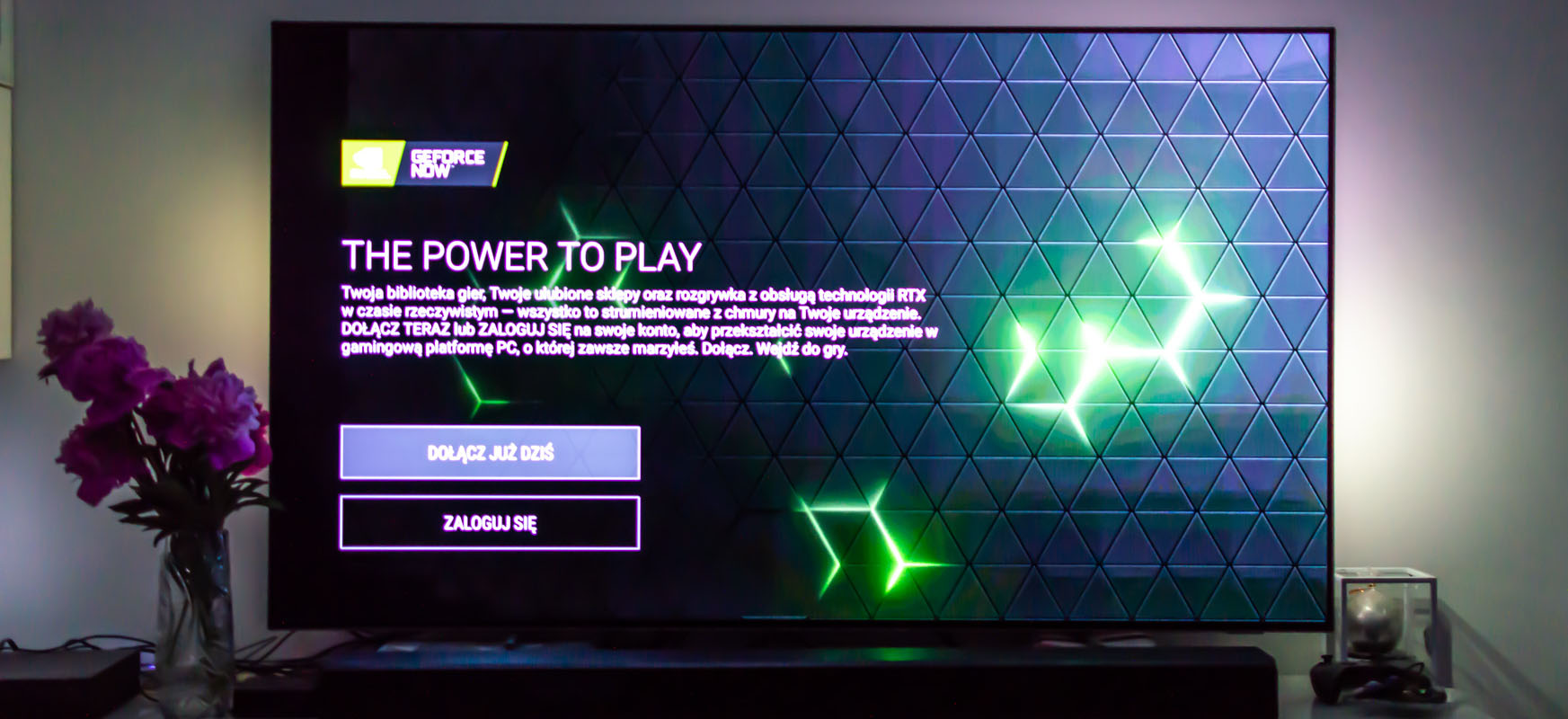 geforce now na telewizorze