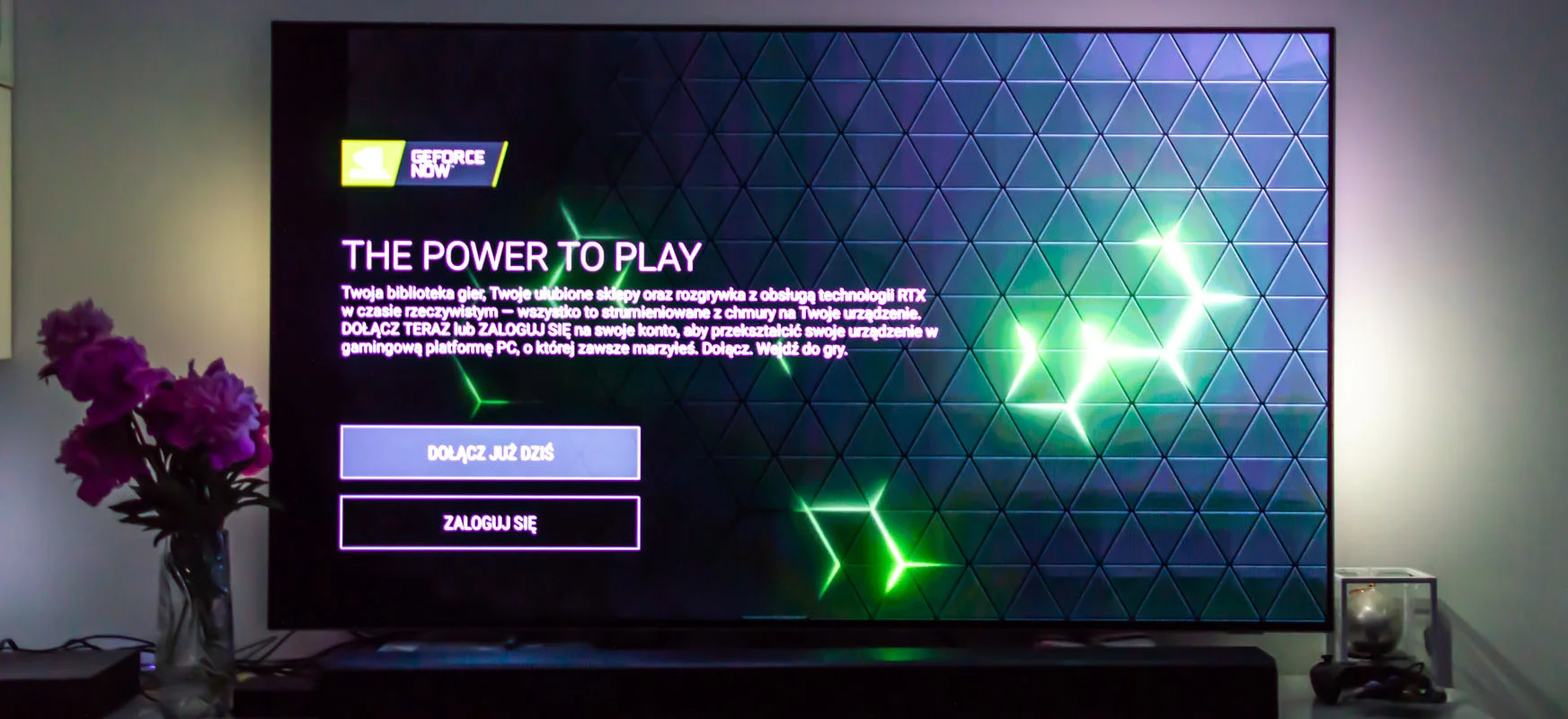 geforce now na telewizorze