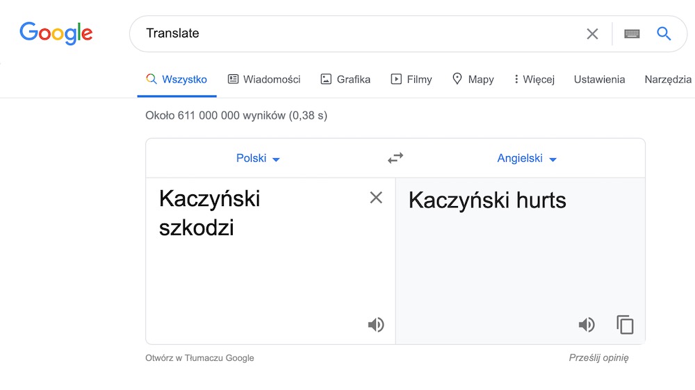 Google translate 5 kaczynski szkodzi hurts class="wp-image-1208752"