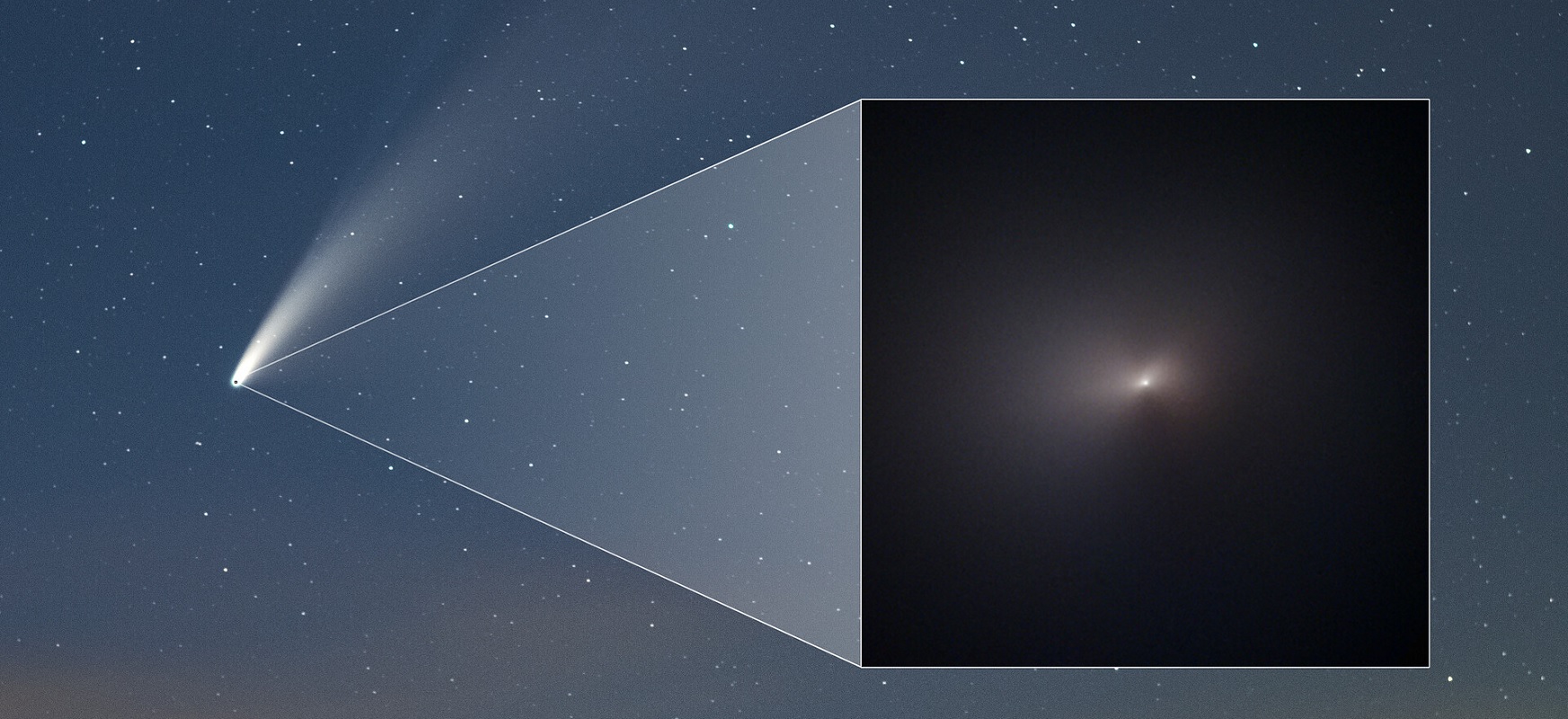 Kosmiczny Teleskop Hubble’a zrobił zdjęcie komecie NEOWISE. To najbliższa jak dotąd fotografia tego obiektu
