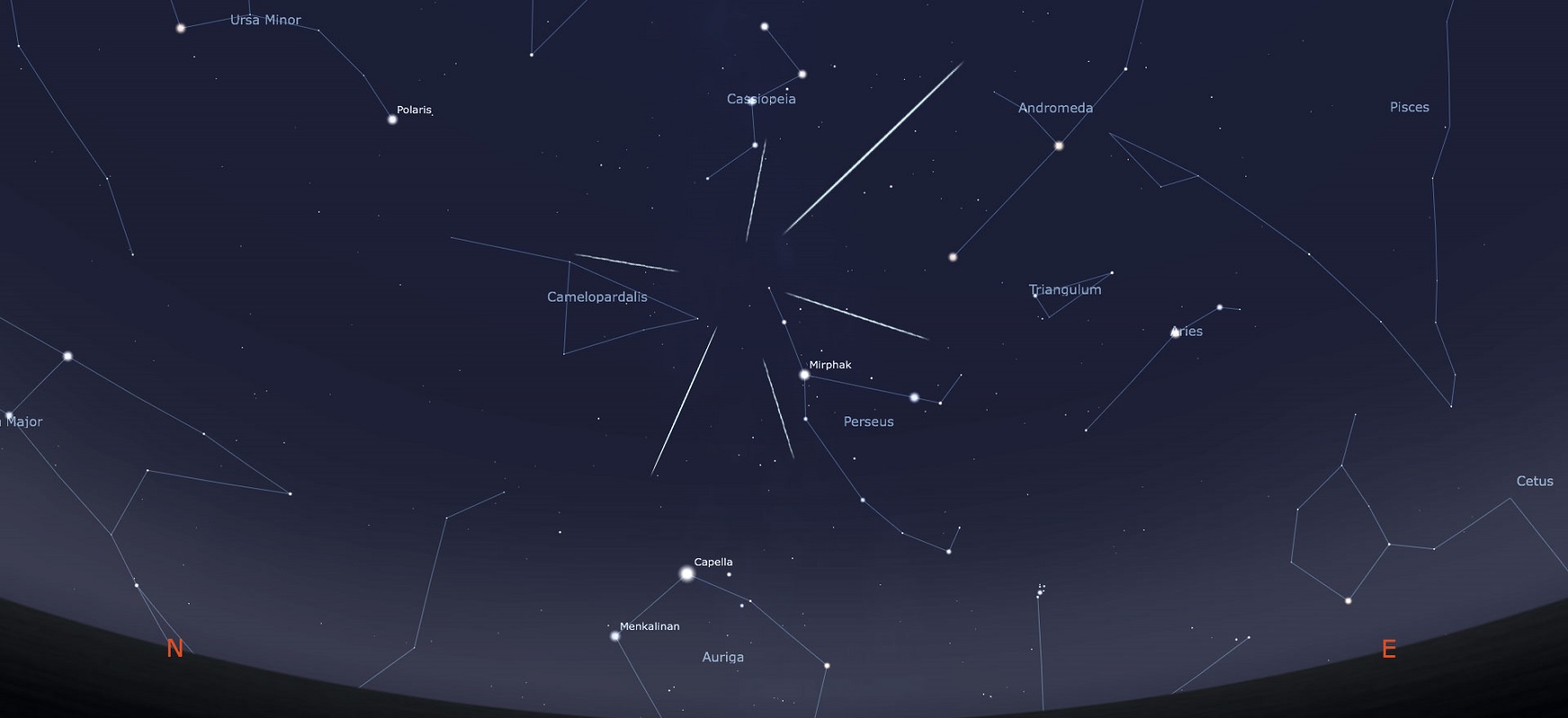 deszcz meteorów