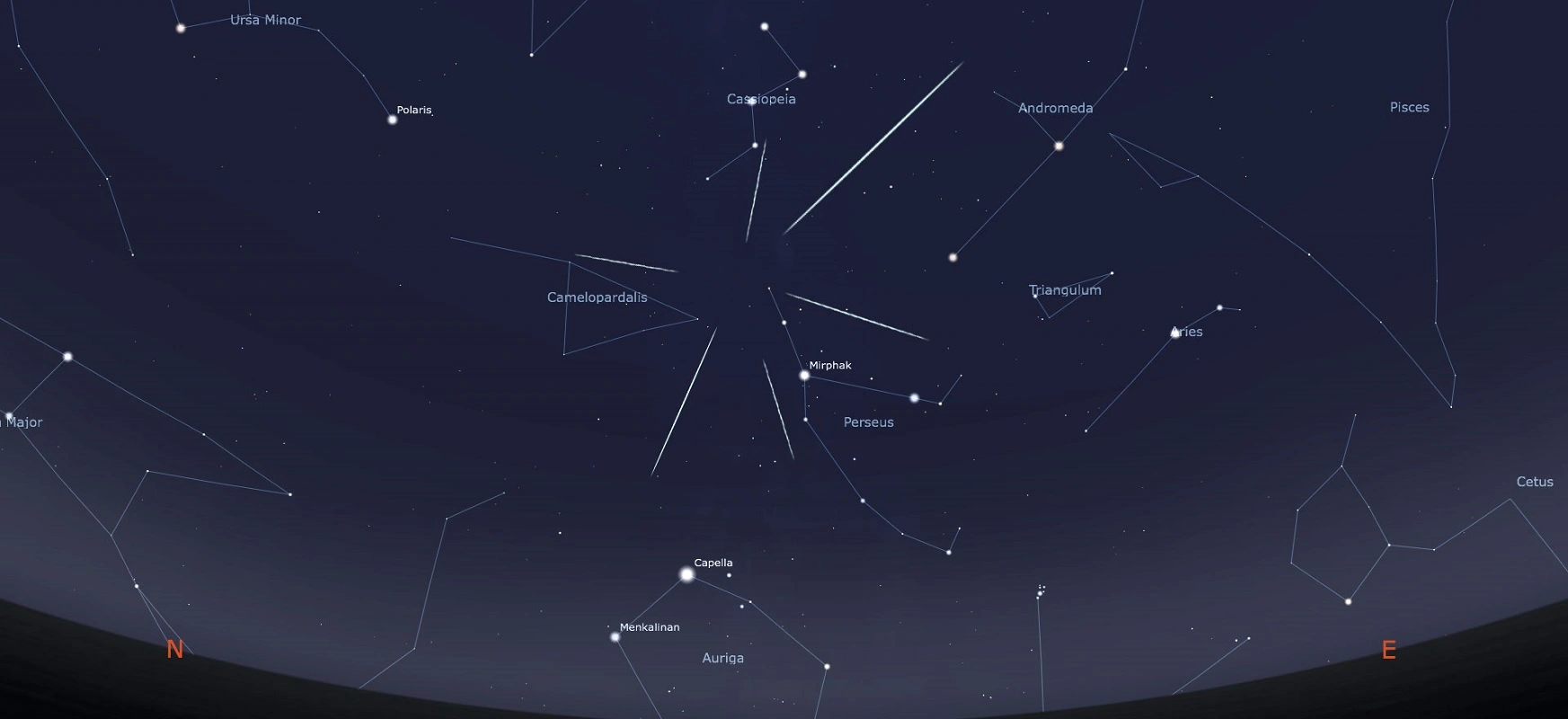 deszcz meteorów
