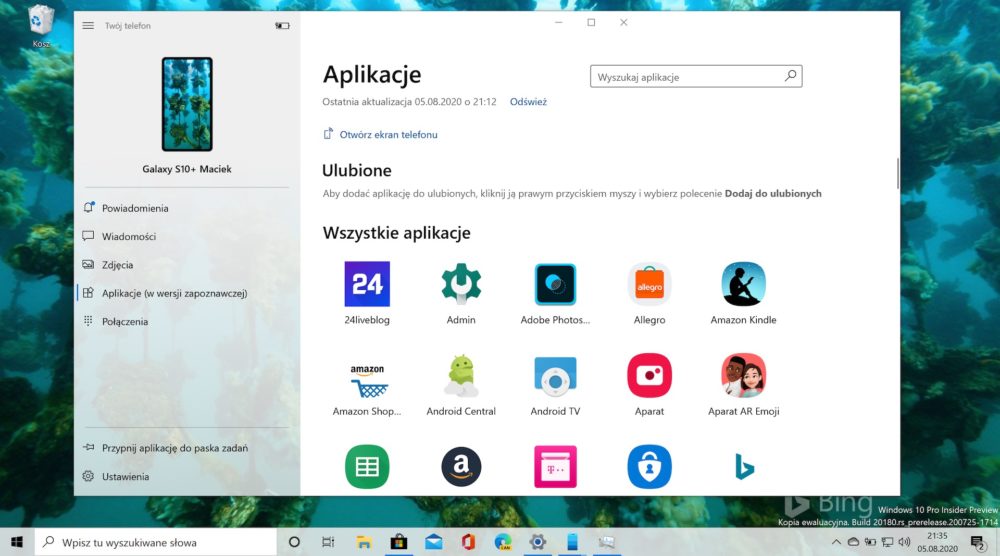twoj telefon windows 10 aplikacje z androida class="wp-image-1317622"
