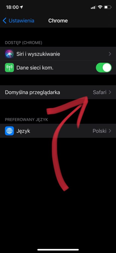 iOS 14 jak zmienic domyslna przegladarke chrome safari 1 class="wp-image-1420754"