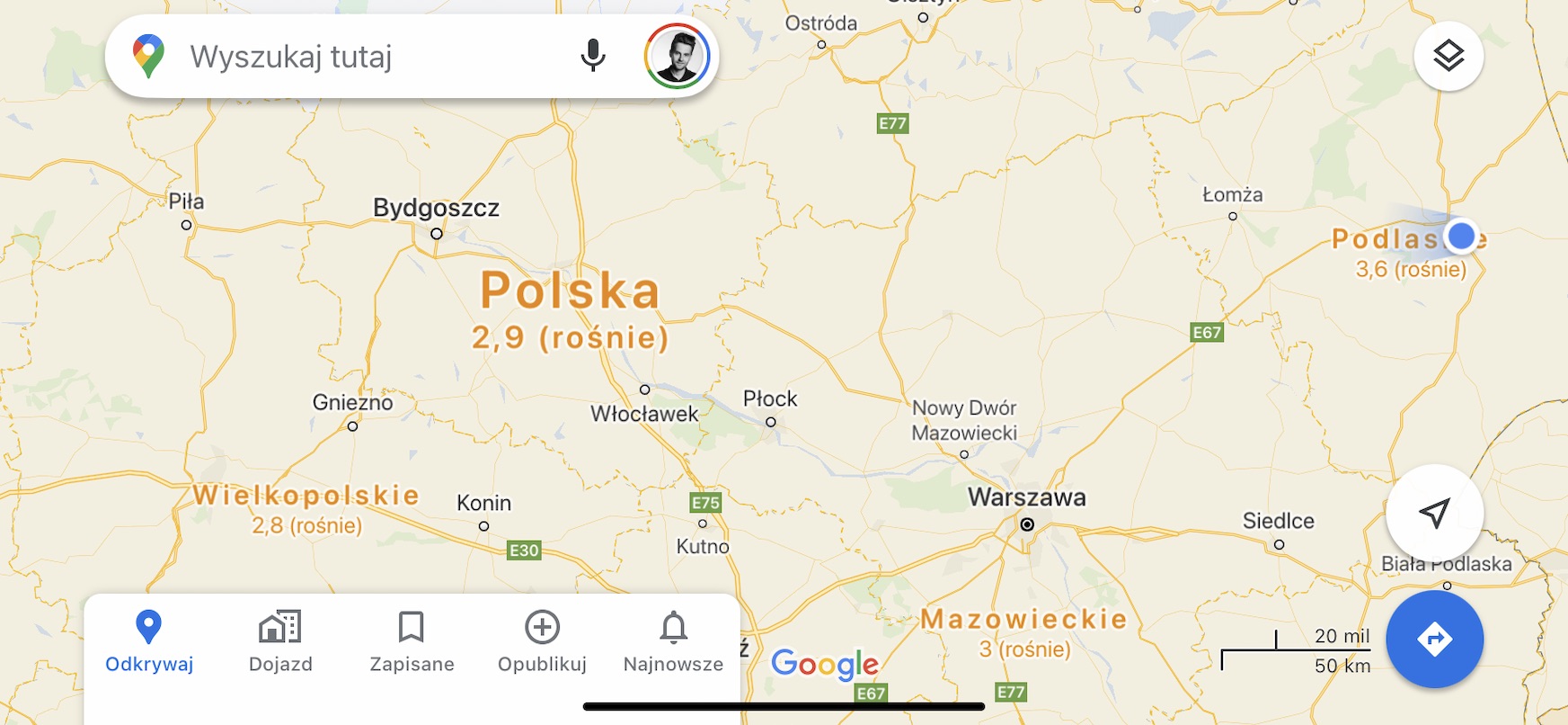 Google chce cię zachęcić do korzystania z Map w czasie pandemii. Oto nowości