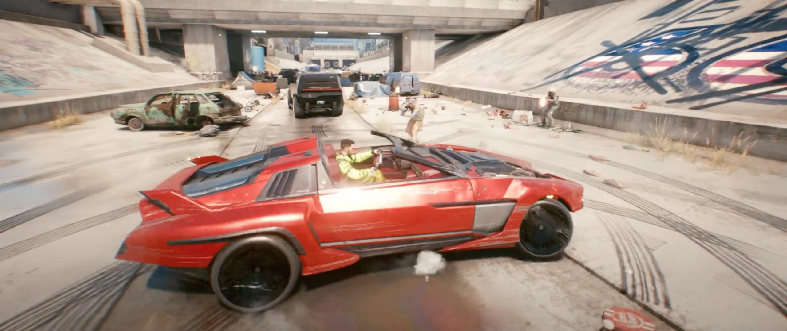 Cyberpunk 2077 jak GTA - zwiastun z pojazdami