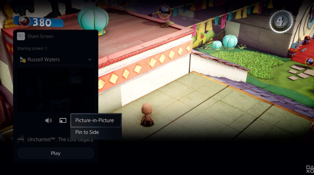 interfejs-ps5-asystent-ps-plus 7 screen share pip