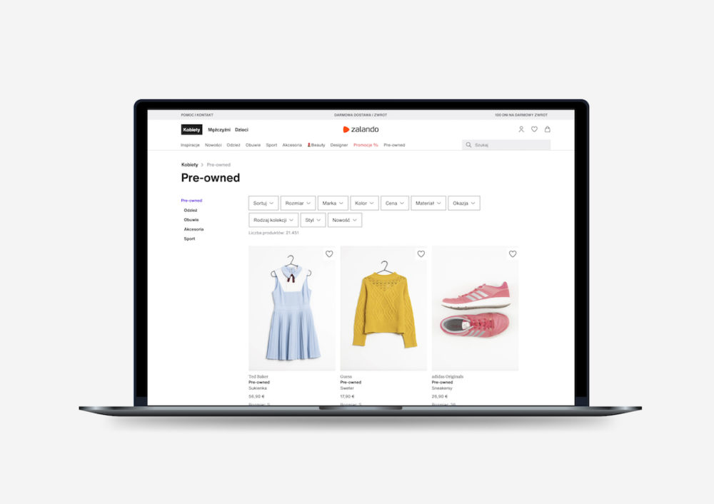 zalando uzywane ubrania sprzedaz w polsce 3