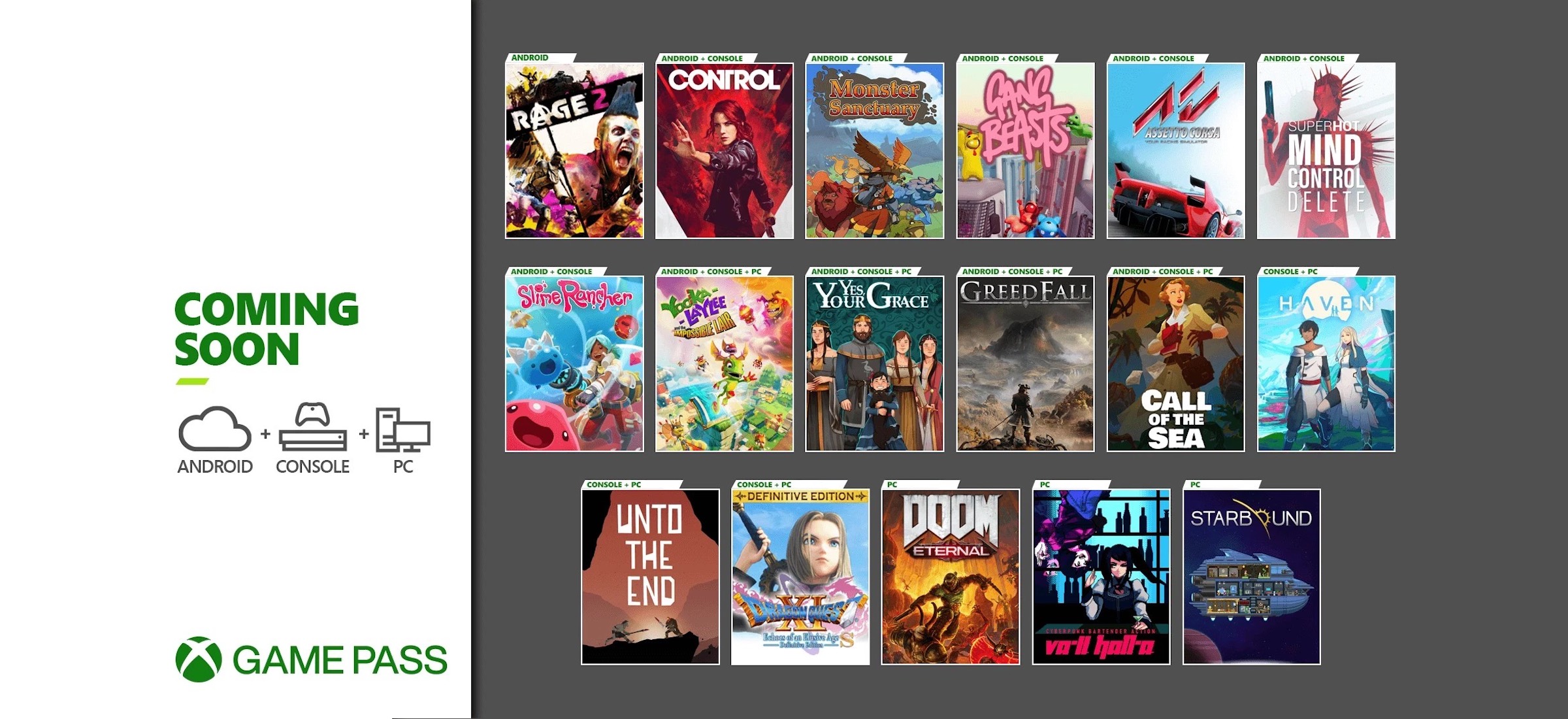 xbox game pass grudzien 2020