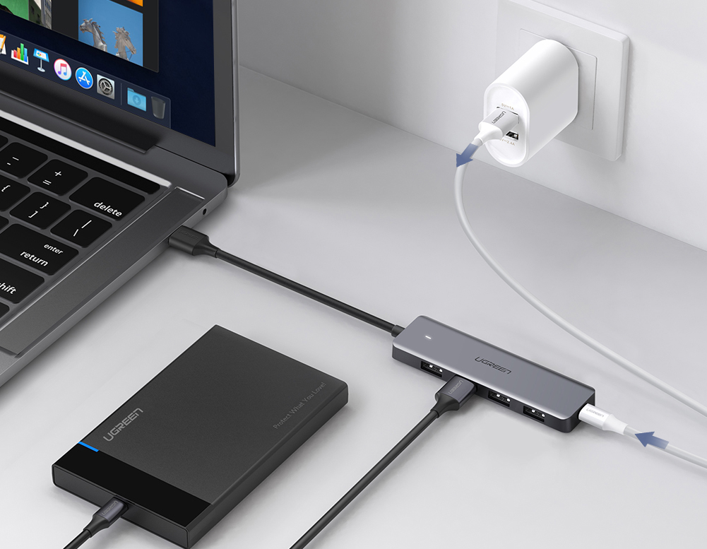 2 UGreen CM219 — adapter/hub USB 3.0 4w1 za 59 zl class="wp-image-1596584"