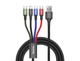 Kabel Baseus 4 w 1 (USB-C, Lightning i 2x micro USB) 1,2 m za 29 zł