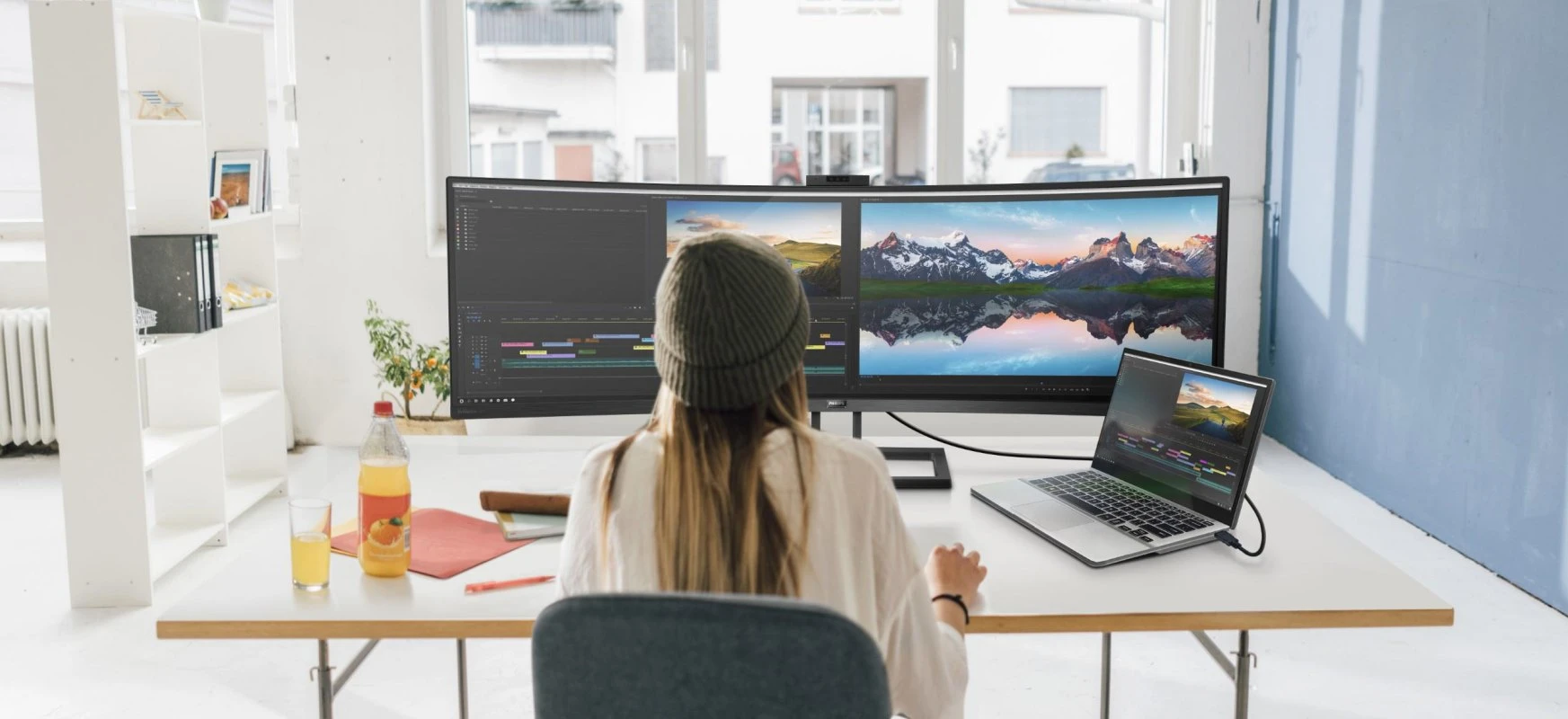 Ogrom przestrzeni. Profesjonaliści pokochają monitor Philips 499P9H