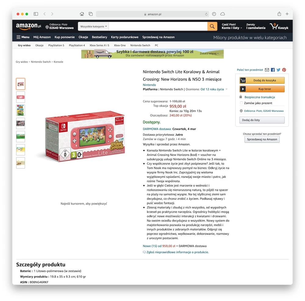 amazon polska pl promocje 5 nintendo switch lite class="wp-image-1614743"