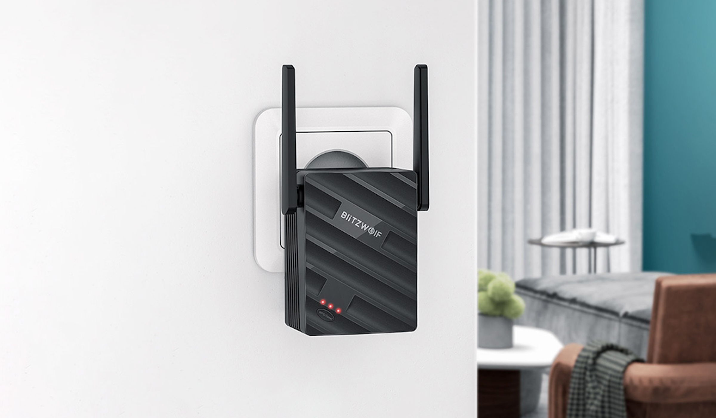 Wzmacniacz sieci Wi-Fi BlitzWolf BW-NET2