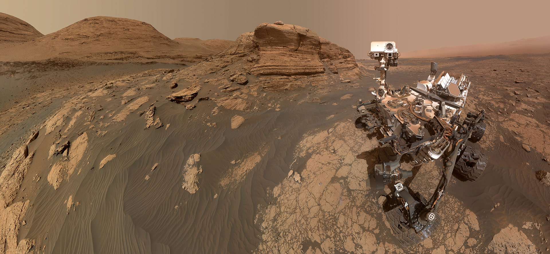 Łazik Curiosity nie daje o sobie zapomnieć. Właśnie przesłał 318-megapikselowe selfie z Marsa