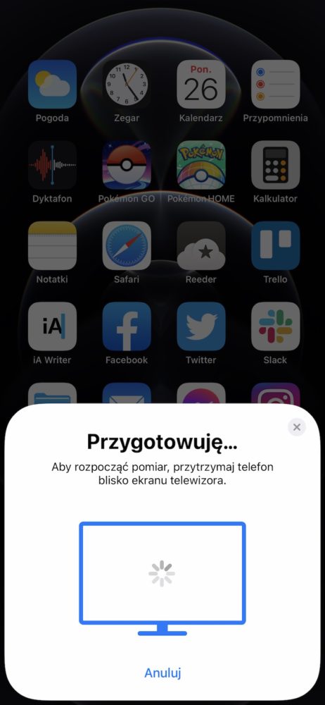 apple tv kalibracja wyrownanie kolorow tvOS 14.5 iphone face id 3