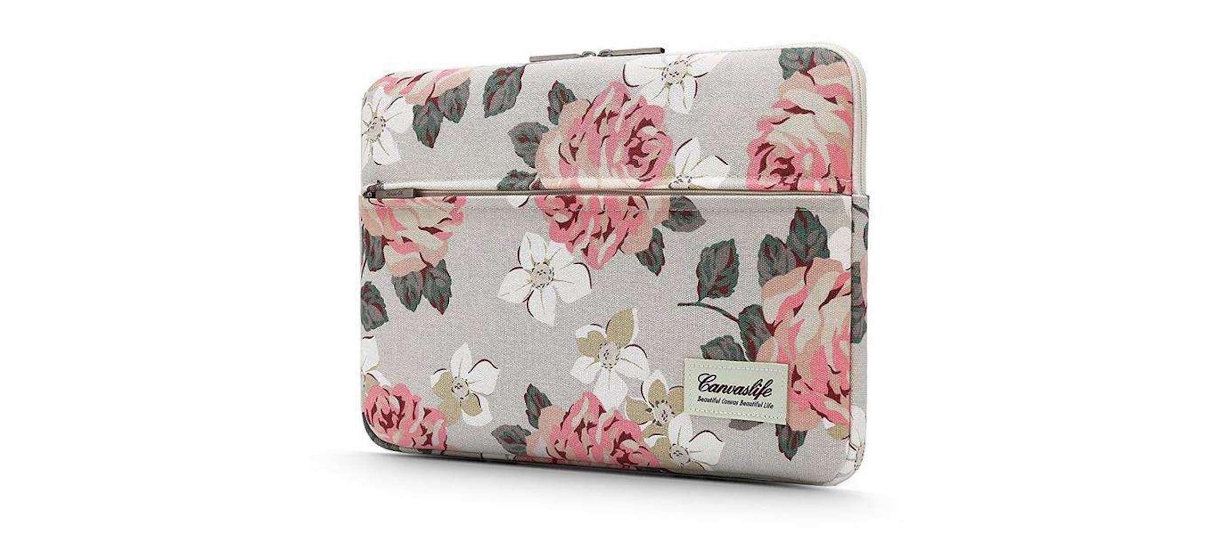 Canvaslife torba na laptopa w kwiatki etui 0