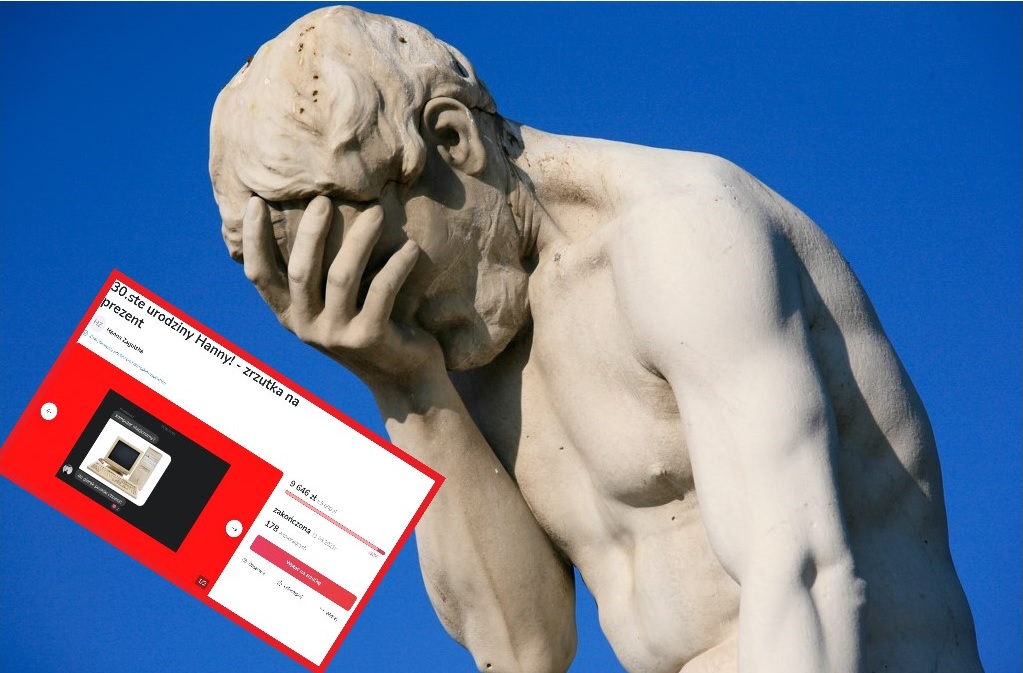 Ten słynny facepalm to rzeźba Henriego Vidala z paryskich ogrodów Tuileries.
