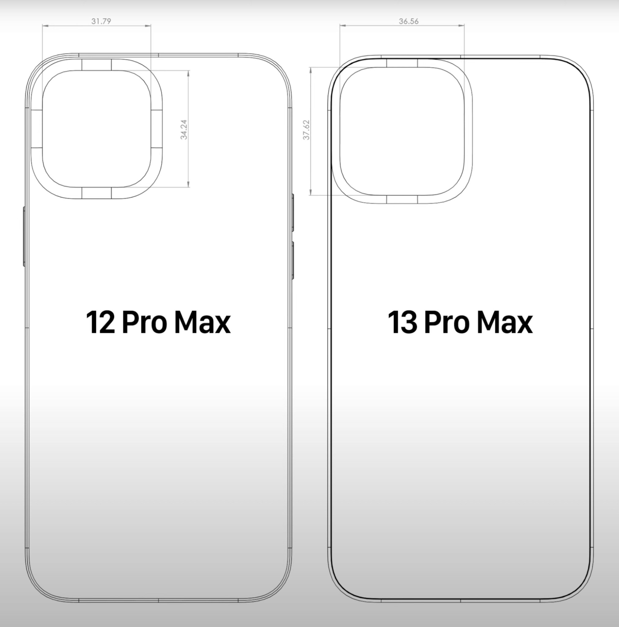 Większa wyspa, większa matryca, jeszcze lepszy aparat. Wyciekł projekt nowego iPhone'a 13 Pro Max class="wp-image-1671282"