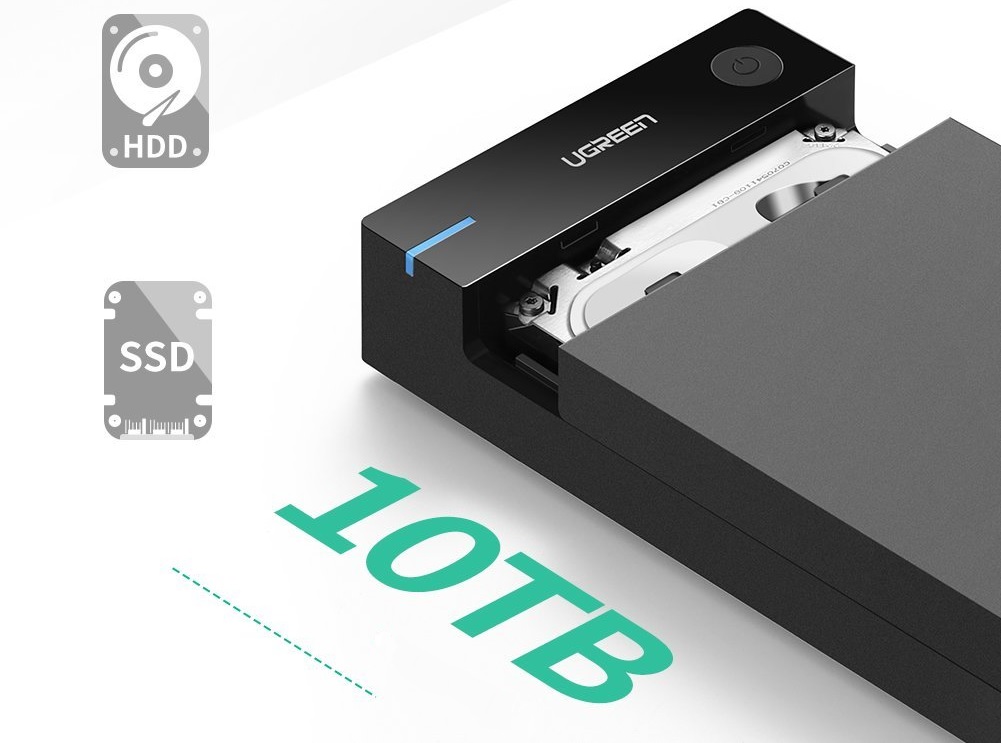Obudowa zewnętrzna dysku HDD 3,5 UGREEN SATA USB 3.0 2 class="wp-image-1656486"