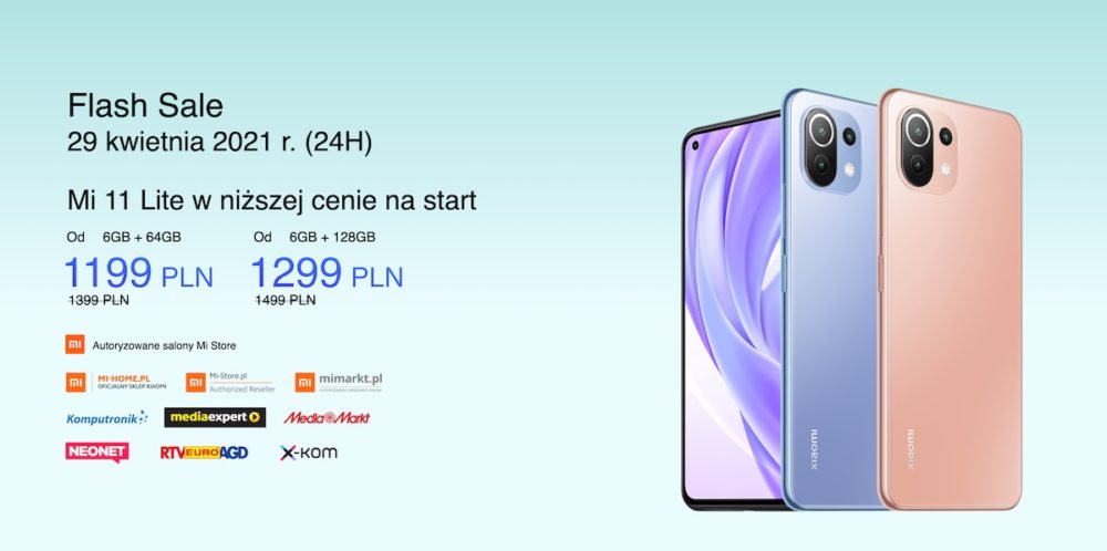 xiaomi mi 11 lite przedsprzedaz