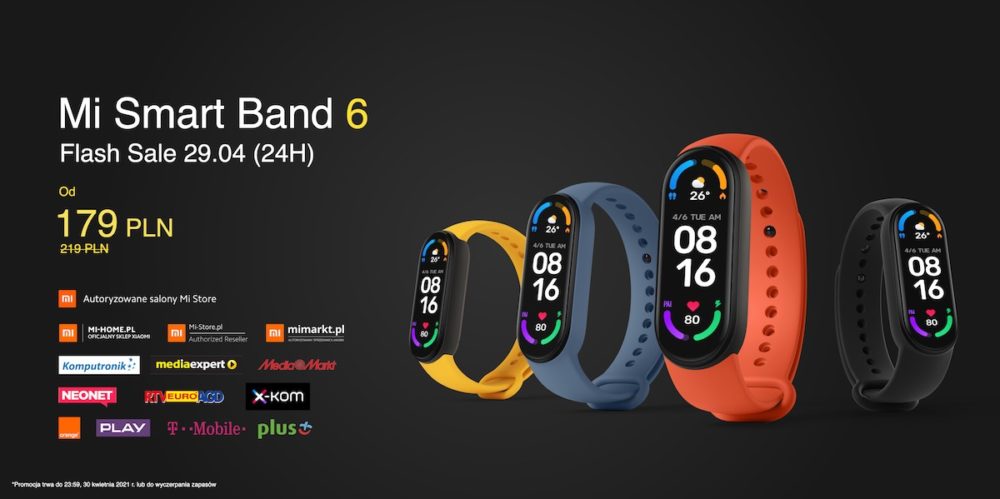 przesprzedaz xiaomi mi smart band 6 presale