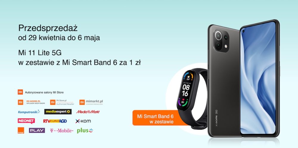 przedsprzedaz xiaomi mi 11 lite 5g smartfon