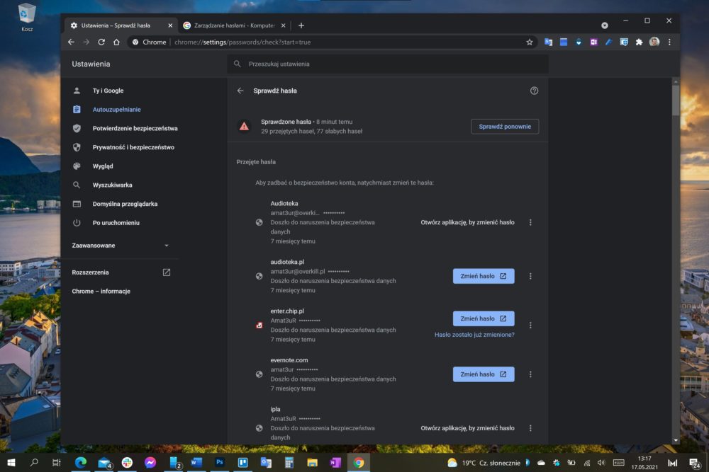 Przeglądarka Google Chrome mówi: zmień przejęte hasła class="wp-image-1710906"